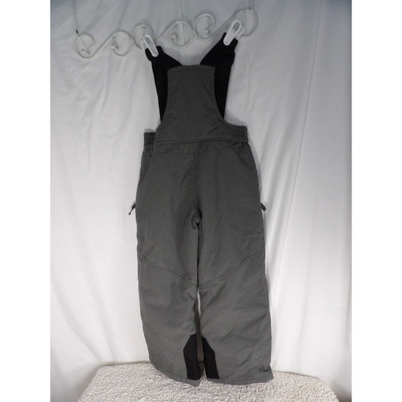 Slalom Unisex Kids Gray Pull On Insulated Ski Snow Bib Pants Size XS 4-5 - Picture 2 of 3